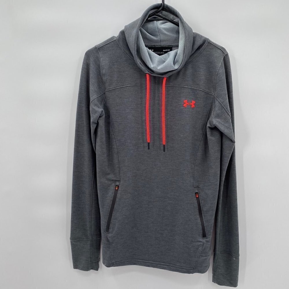Under Armour Loose Cowl Neck Pullover Grey Women's Size Small